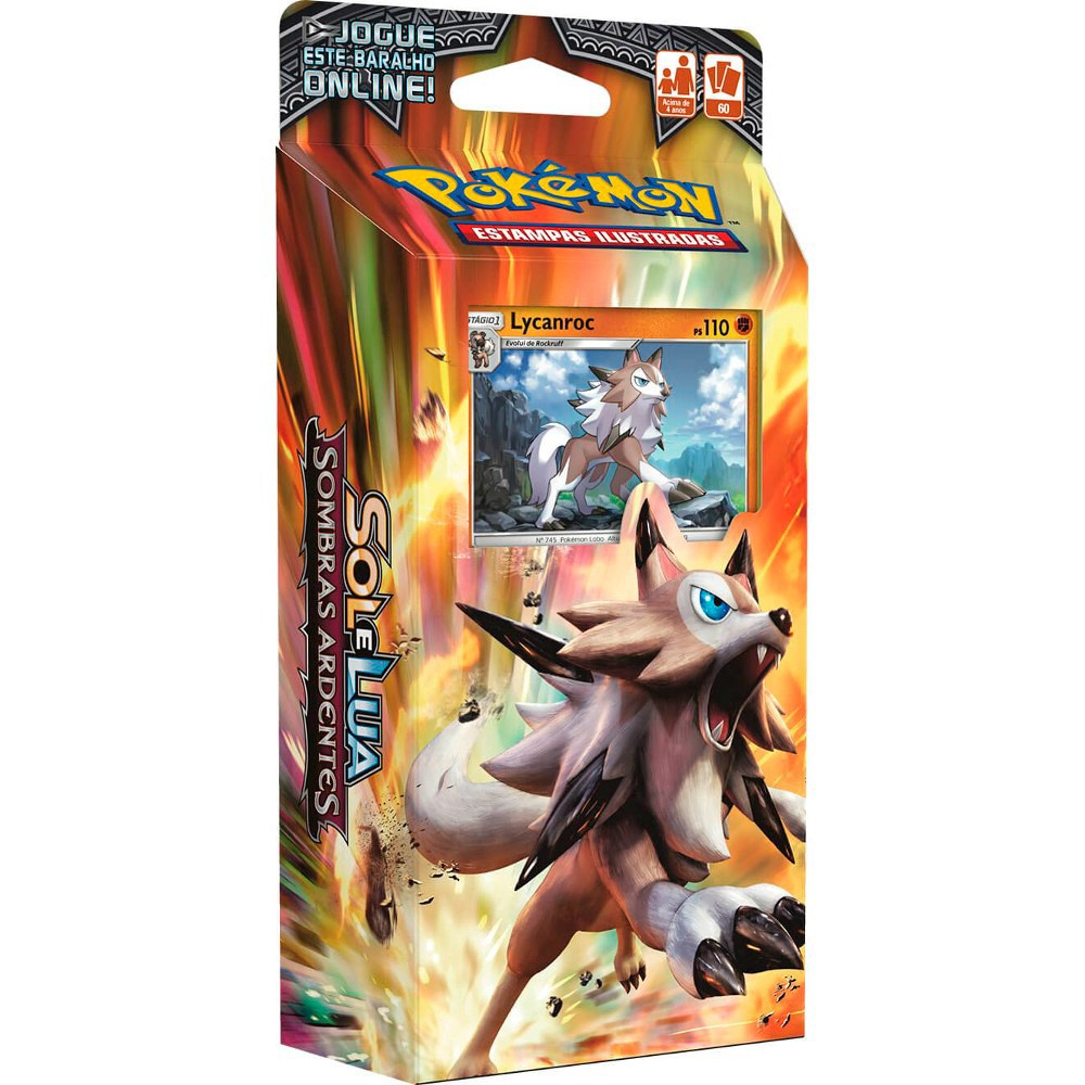 Starter Deck Pok Mon Rocha Confi Vel Sol E Lua Sombras Ardentes