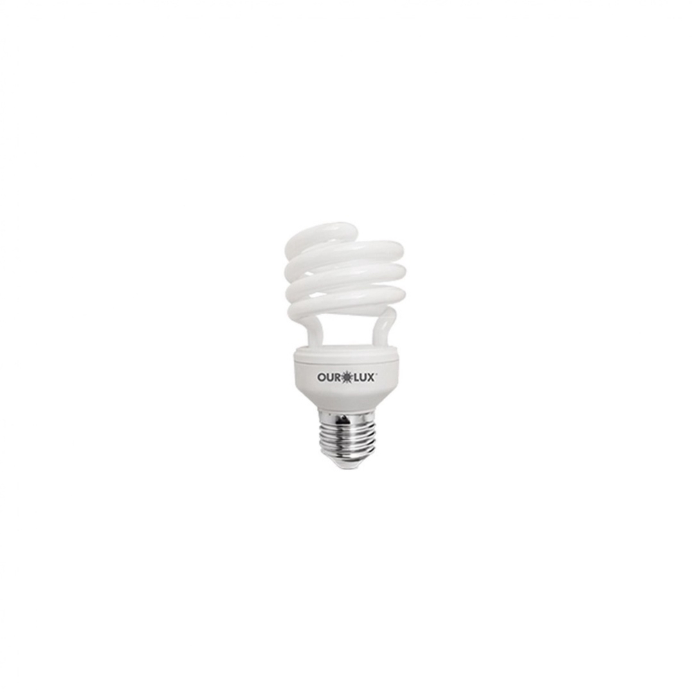 Lâmpada Eletrônica Espiral Luz Branca 220v Ourolux 220v 15W no Shoptime