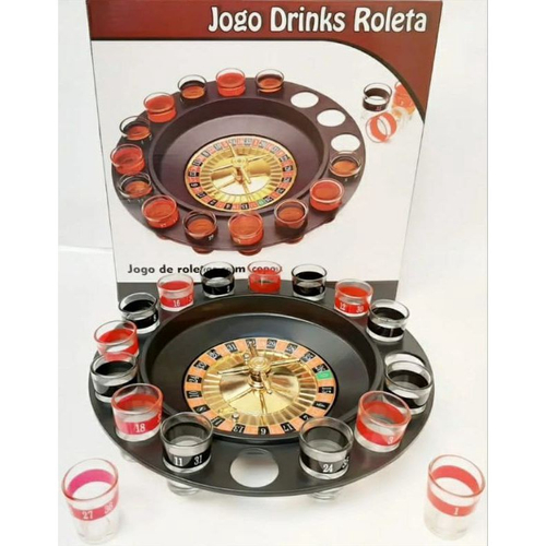 Jogo De Roleta Shot Drink Copos Drink Cassino Pinga Em Promo O