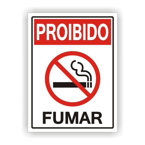 Placa Proibido Fumar Sinaliza O X Cm No Shoptime