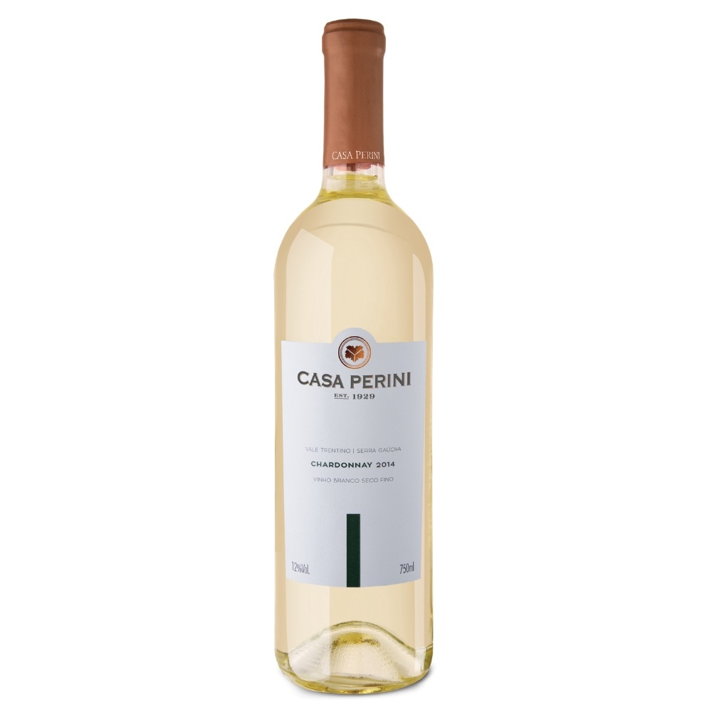 Vinho Branco Chardonnay Seco Fino 750ml Casa Perini No Shoptime