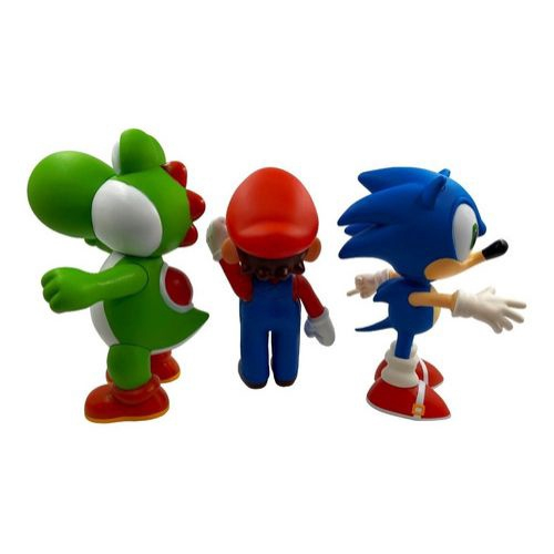 Kit Bonecos Super Mario Bros Yoshi E Sonic Em Promo O Na Americanas