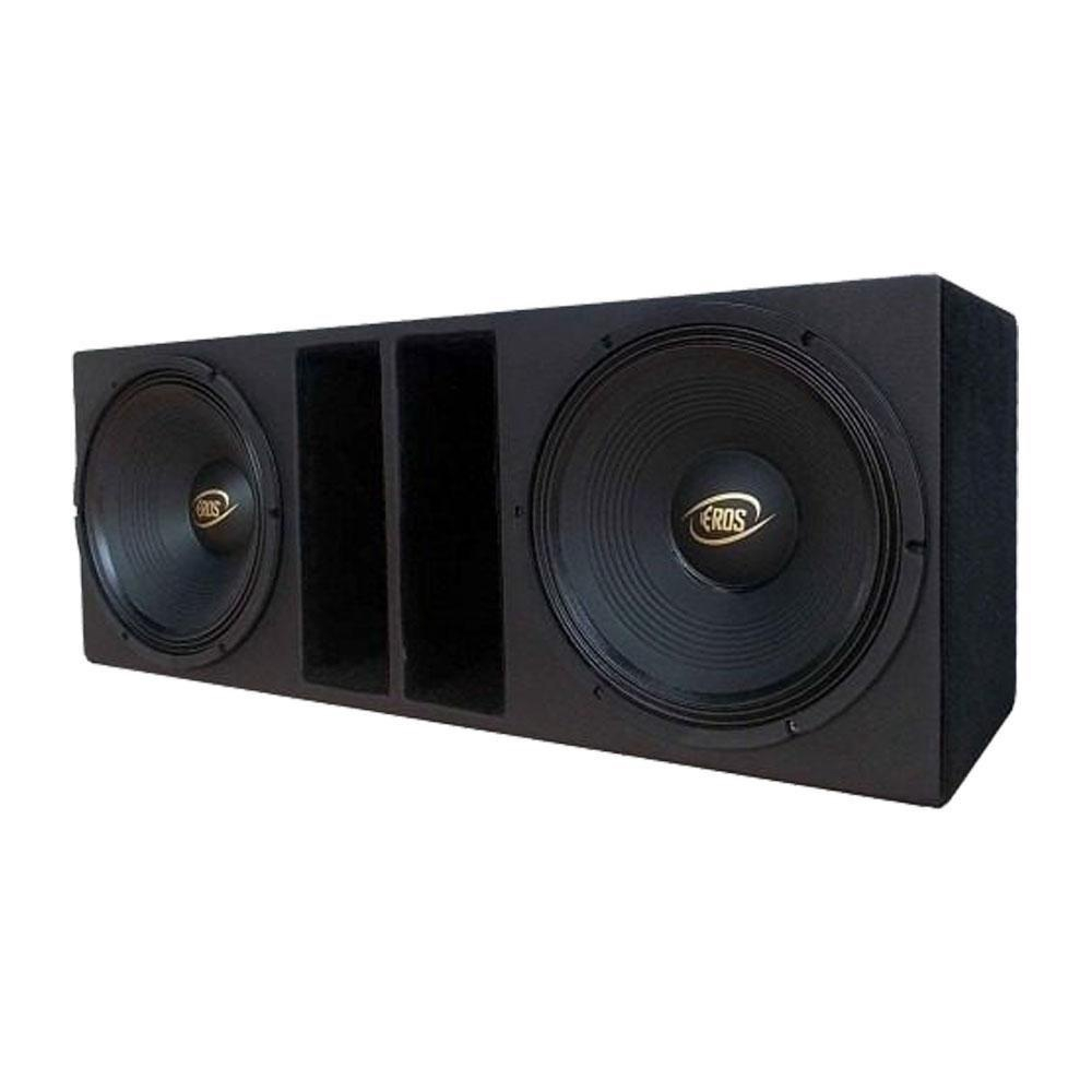 Caixa 2 Woofer Eros E 12lc Black 450wrms 12 Vinisound Submarino