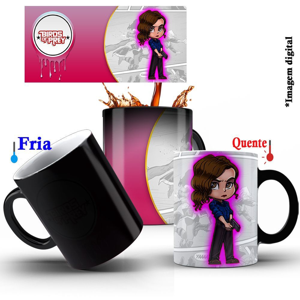 Caneca M Gica De Porcelana Presente Ml Aves De Rapina Renee Montoya