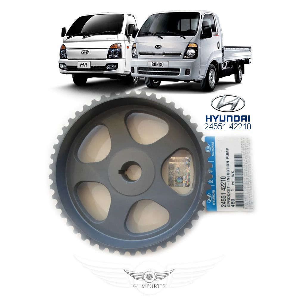 Polia Comando de Válvulas Hyundai hr Kia Bongo K2500 8V 48 dentes