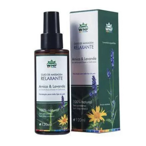 Óleo de Massagem Relaxante Arnica e Lavanda wnf 120ml Submarino