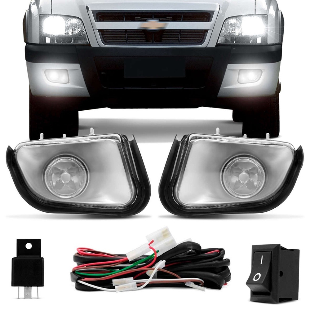 Kit Farol Milha S10 Blazer 2001 2002 2003 2004 2005 2006 2007 2008 2009