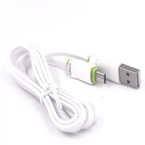 Cabo Dados Carregamento Cabo Rapido Kaidi Micro Usb V Kd Branco No