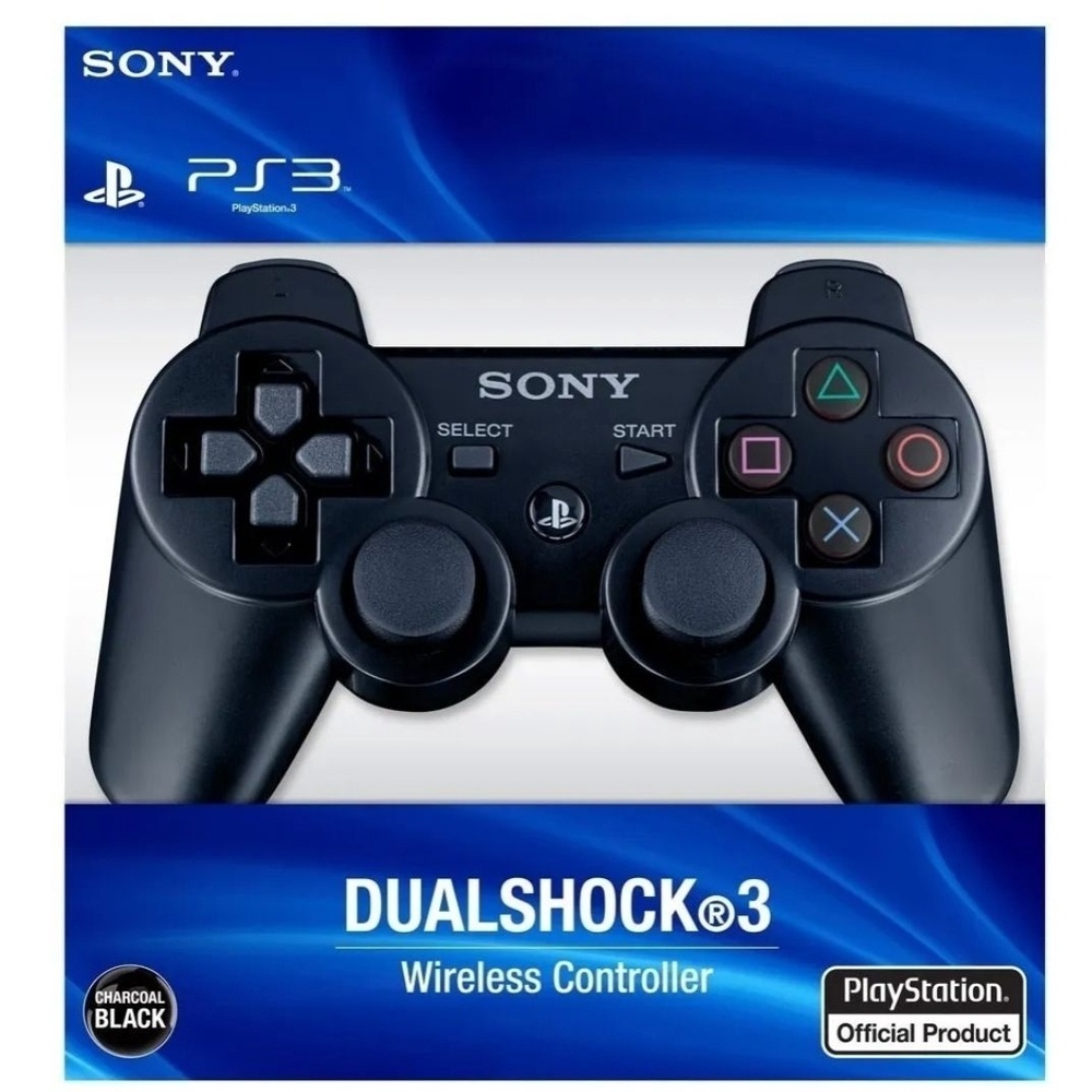 Controle Joystick Ps3 Sony Sem Fio Dualshock 3 Playstation Black Em