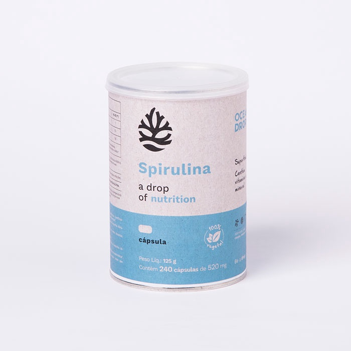 Spirulina Capsulas De Mg Ocean Drop Submarino