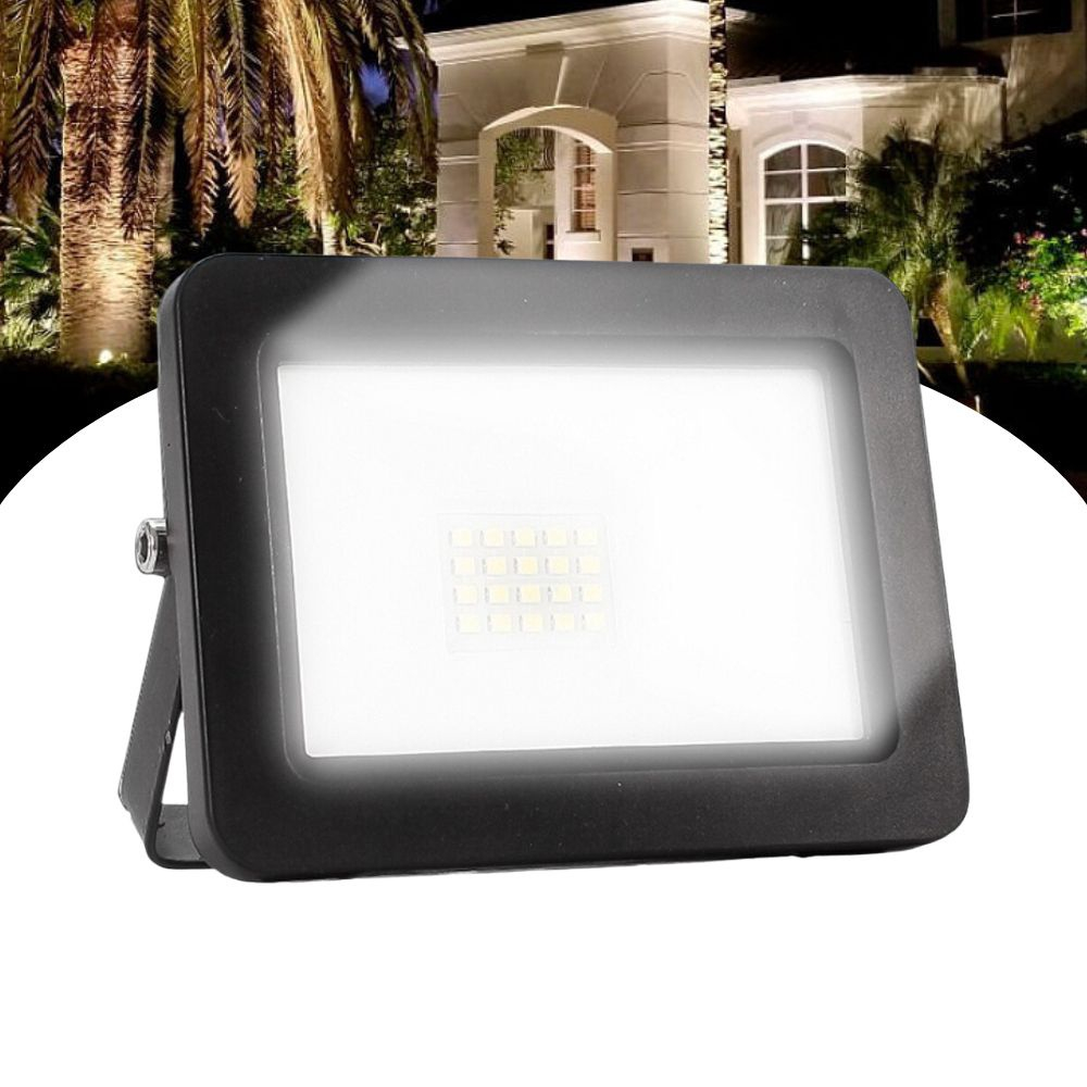 Refletor Led W Holofote Branco Frio Ip Bivolt Ilumina O Rea