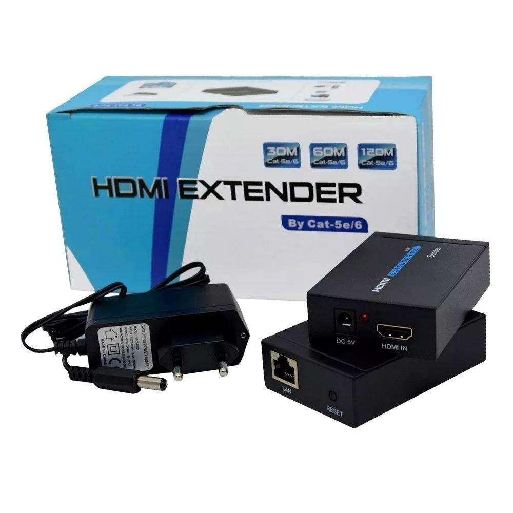 Extensor Hdmi Metros X Rj Cat Cat D P Bivolt Em Promo O