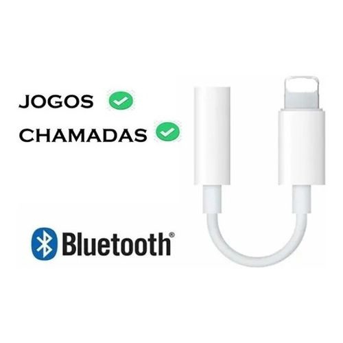 Adaptador Iphone X Xr Xs Max Aux P Lightning P Fone Em Promo O