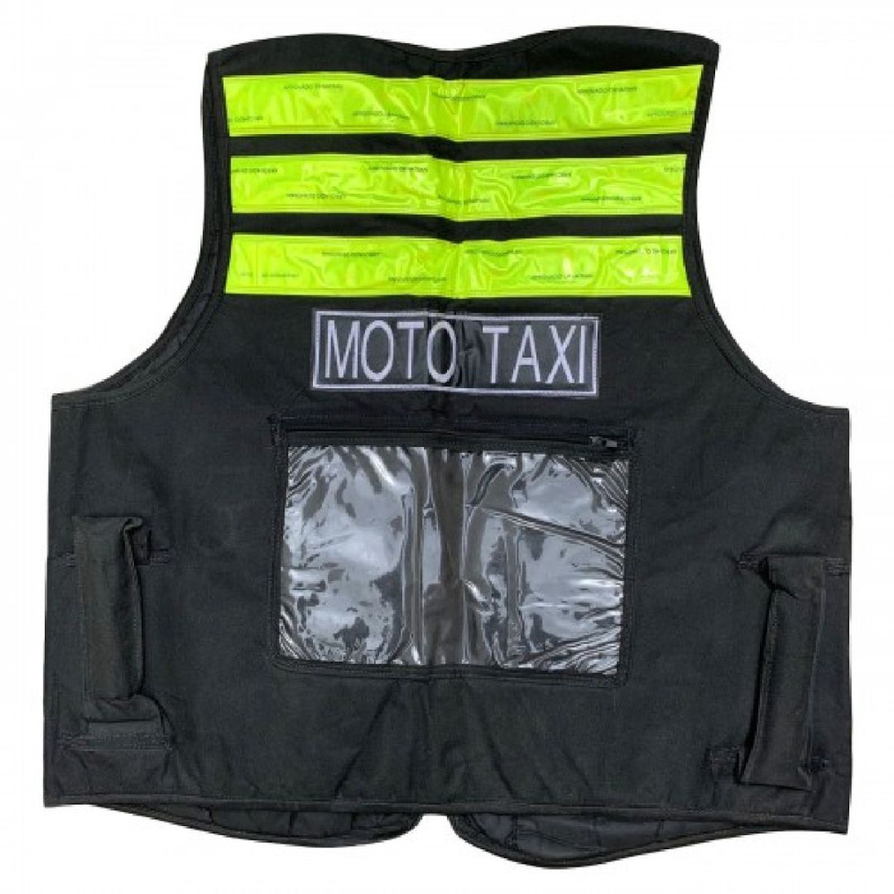 Colete Moto Taxi Gg Preto E Amarelo Refletivo Eagle Belt Submarino