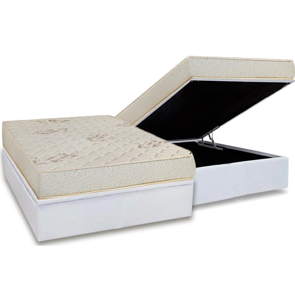 Cama Box Ba Casal Colch O Espuma D Luckspuma Supreme Floral Pr