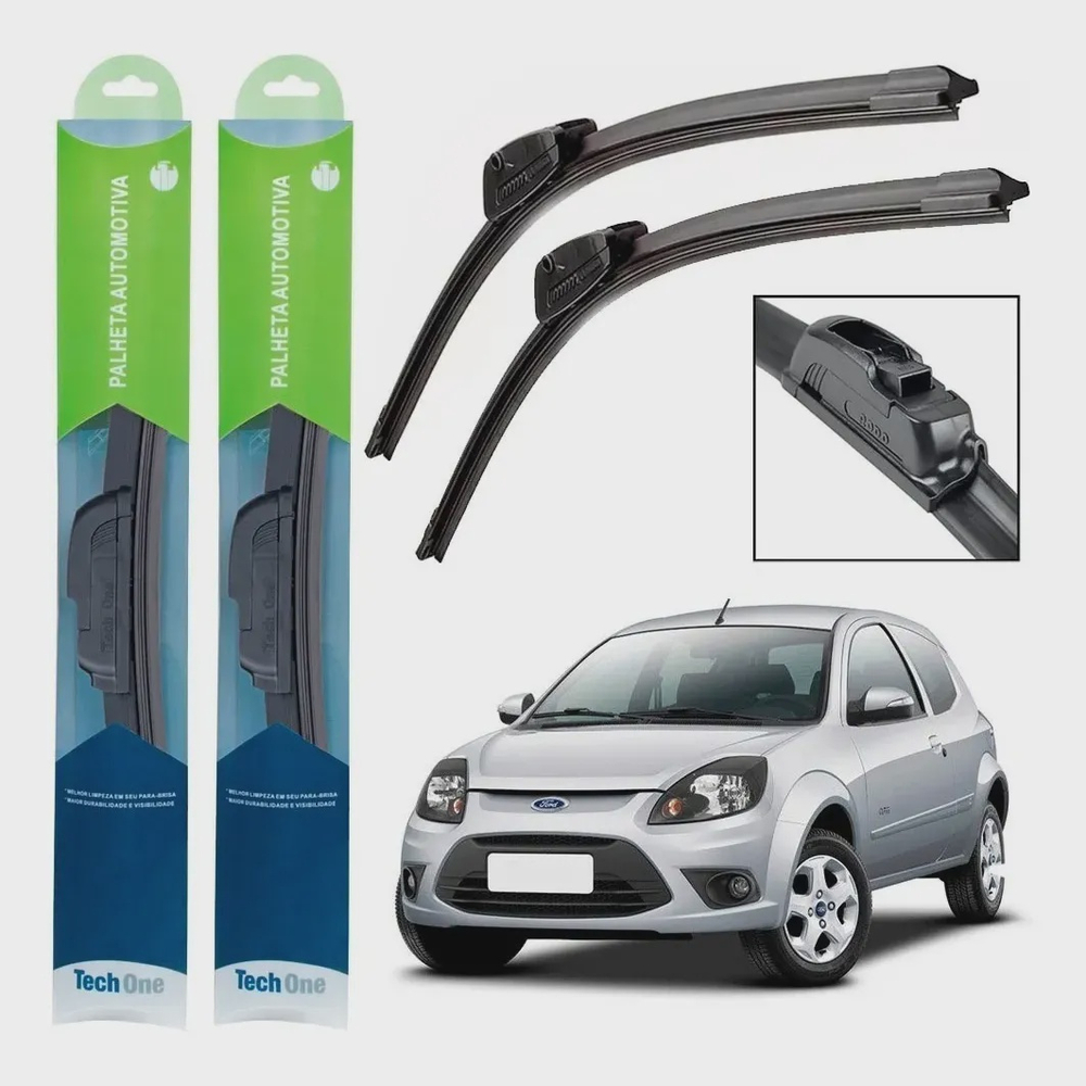 Kit Palheta Limpador Parabrisa Silicone Ford Ka A Submarino