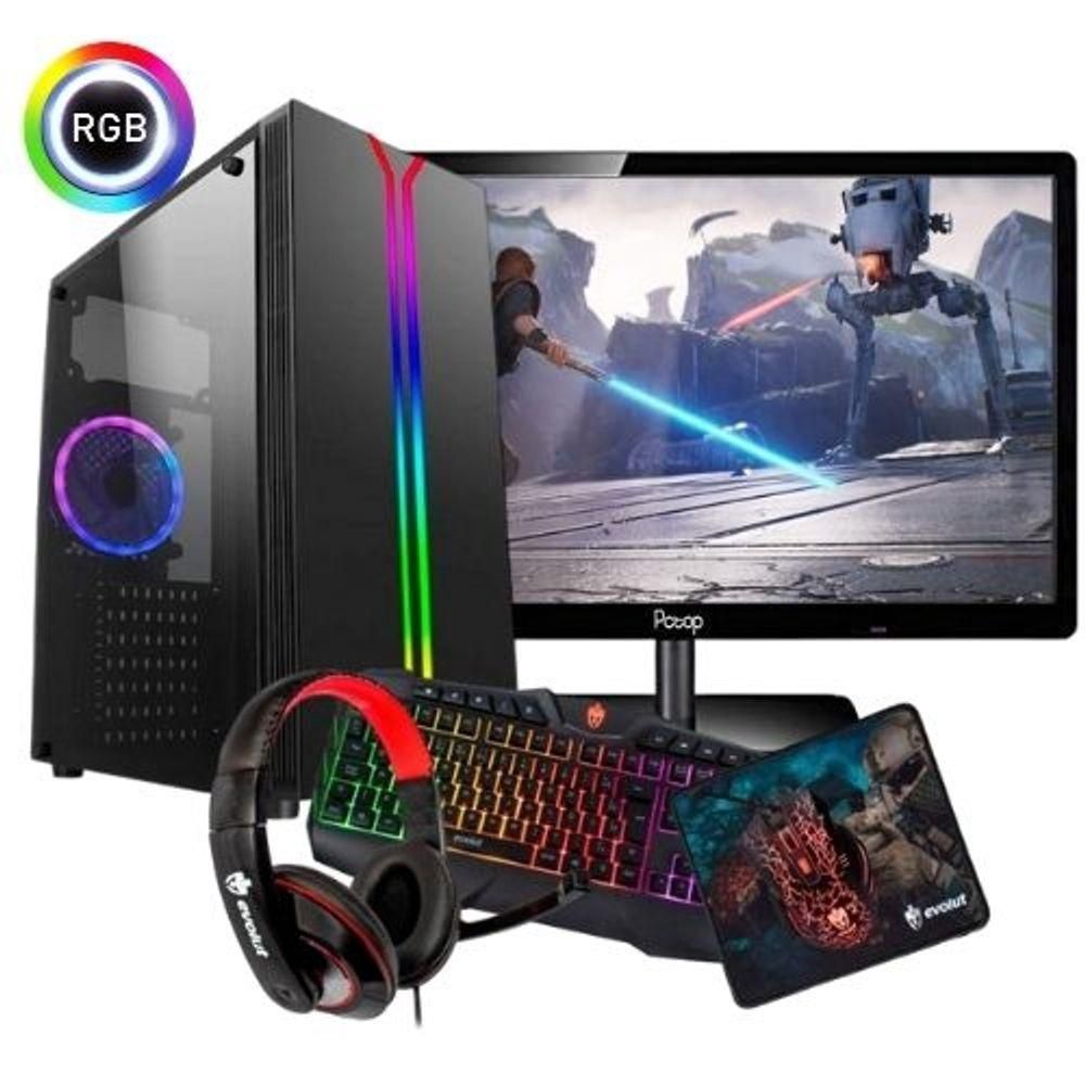 Cpu Gamer Amd A Ghz Wifi Kit Gamer Monitor No Shoptime