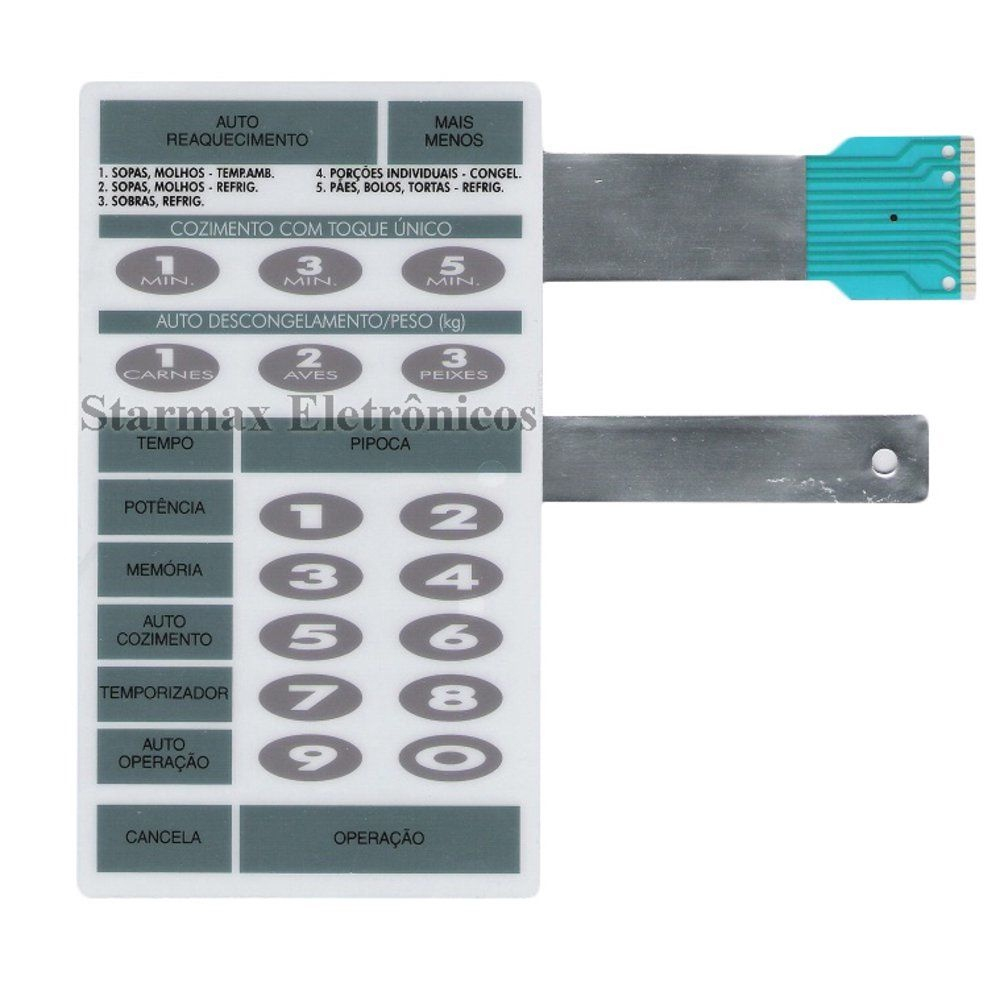 Membrana Teclado Microondas Consul Cmu Cmu Mu Submarino