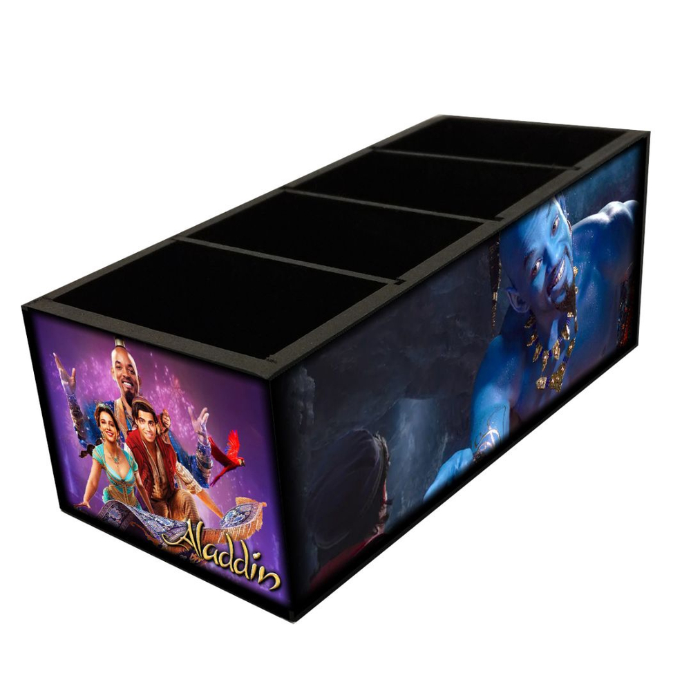 Porta Controles Aladdin Madeira Mdf Mr Rock Disney Em Promo O