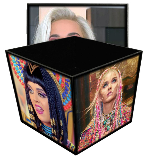 Caixa Box Grande Katy Perry Madeira Mdf Mr Rock Cantora Pop Em