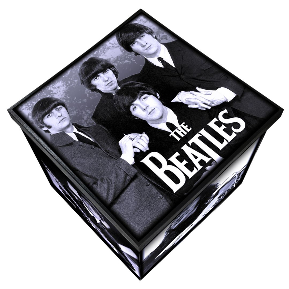 Caixa Box Grande The Beatles Madeira Mdf Mr Rock Banda Em