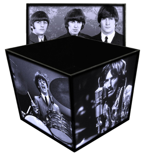 Caixa Box Grande The Beatles Madeira Mdf Mr Rock Banda Em