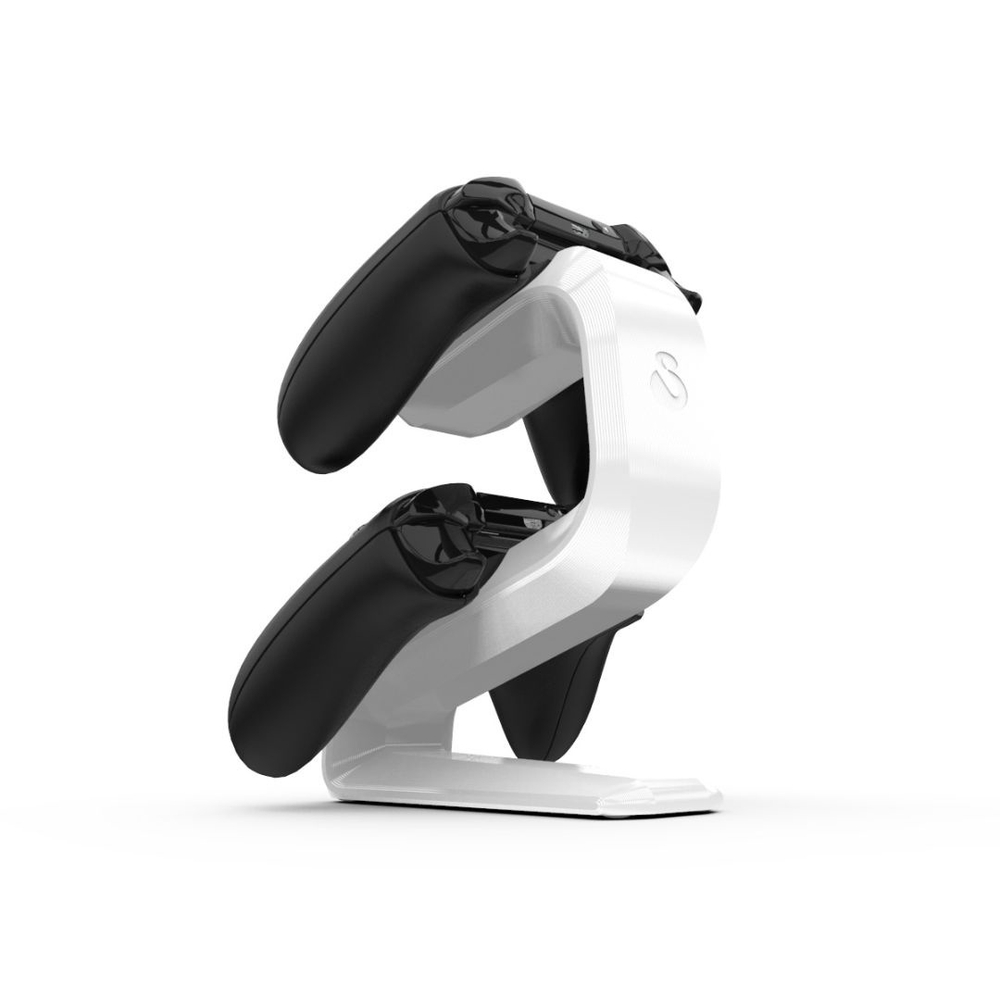 Suporte Para 2 Controles Xbox One Apoio De Mesa Double Vn Branco Em