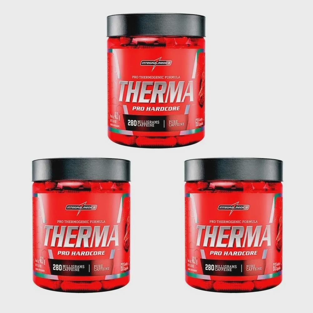 Kit 3x Therma Pro Hardcore 60 caps IntegralMédica Submarino