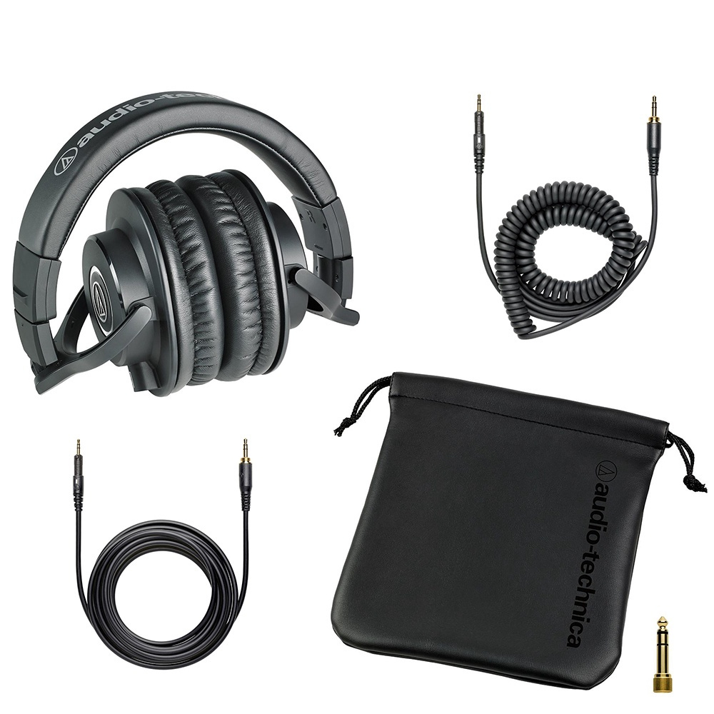 Headset Profissional Monitor De Est Dio Audio Technica Ath M X Preto