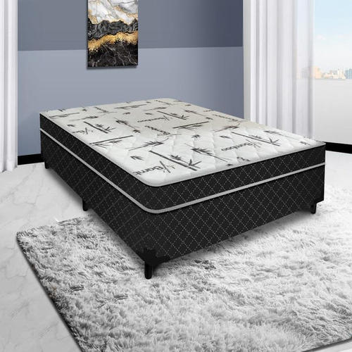 Cama Box Conjugado Casal Estrutura Ortop Dica X X Em