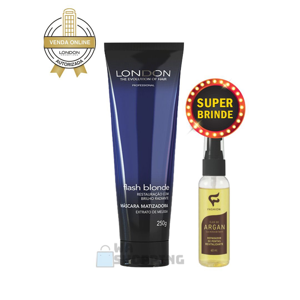 Máscara Flash Blonde Matizadora Restauração London 250g Submarino