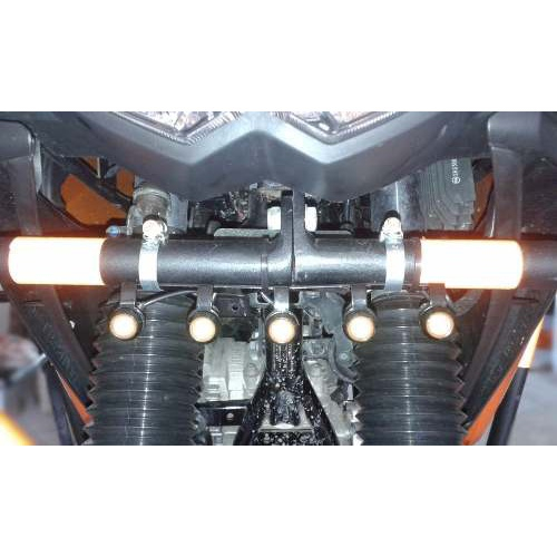 Farol De Milha Led W Drl Moto Yamaha T N R Xtz Unid Submarino