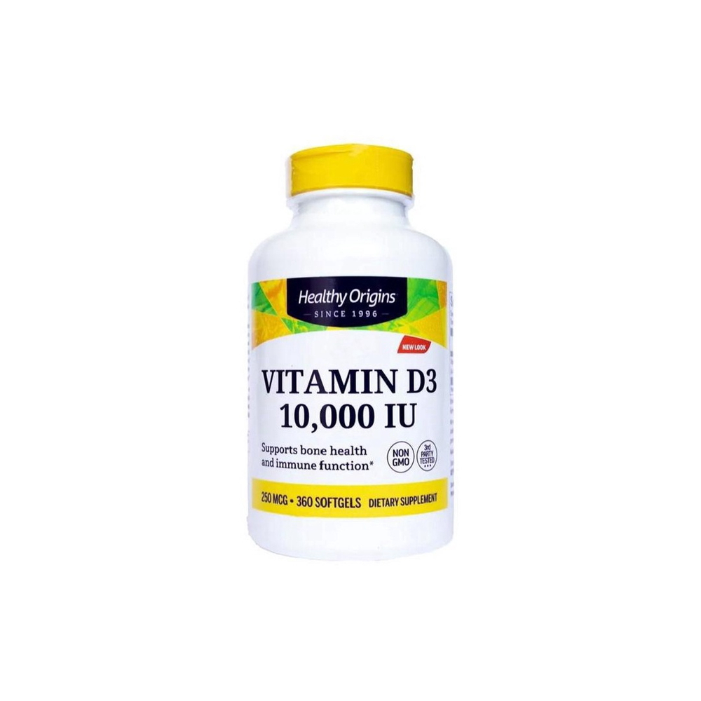 Vitamina D3 10000 Ui 360 Caps Healthy Origins No Shoptime