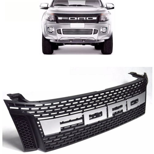 Grade Raptor para Ford Ranger 2012 2015 Nome Preto em Promoção na