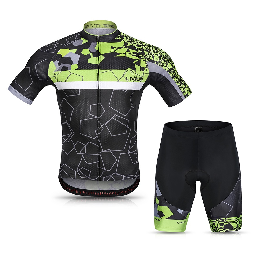 Lixada Men Ciclismo Jersey Set Respir Vel De Secagem R Pida De Manga