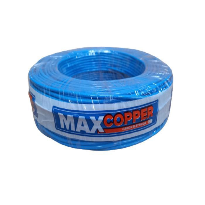 Fio Cabo Flexível 16 0Mm Rolo 100 Metros Maxcopper Azul em Promoção