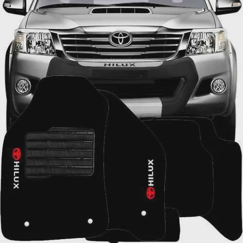 Tapete Carpete Tevic Toyota Hilux 2013 14 15 Cabine Dupla Submarino