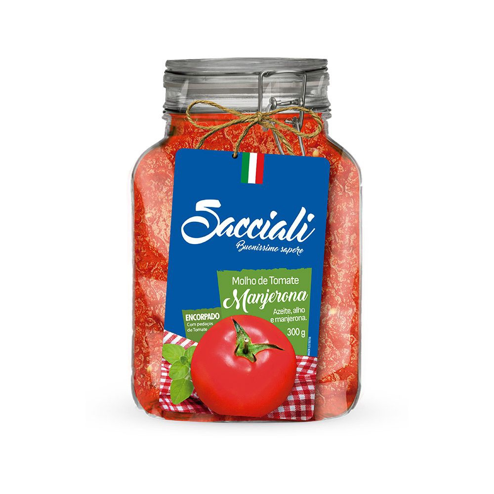 Molho De Tomate Sacciali Sachê Manjerona 300g em Promoção na Americanas