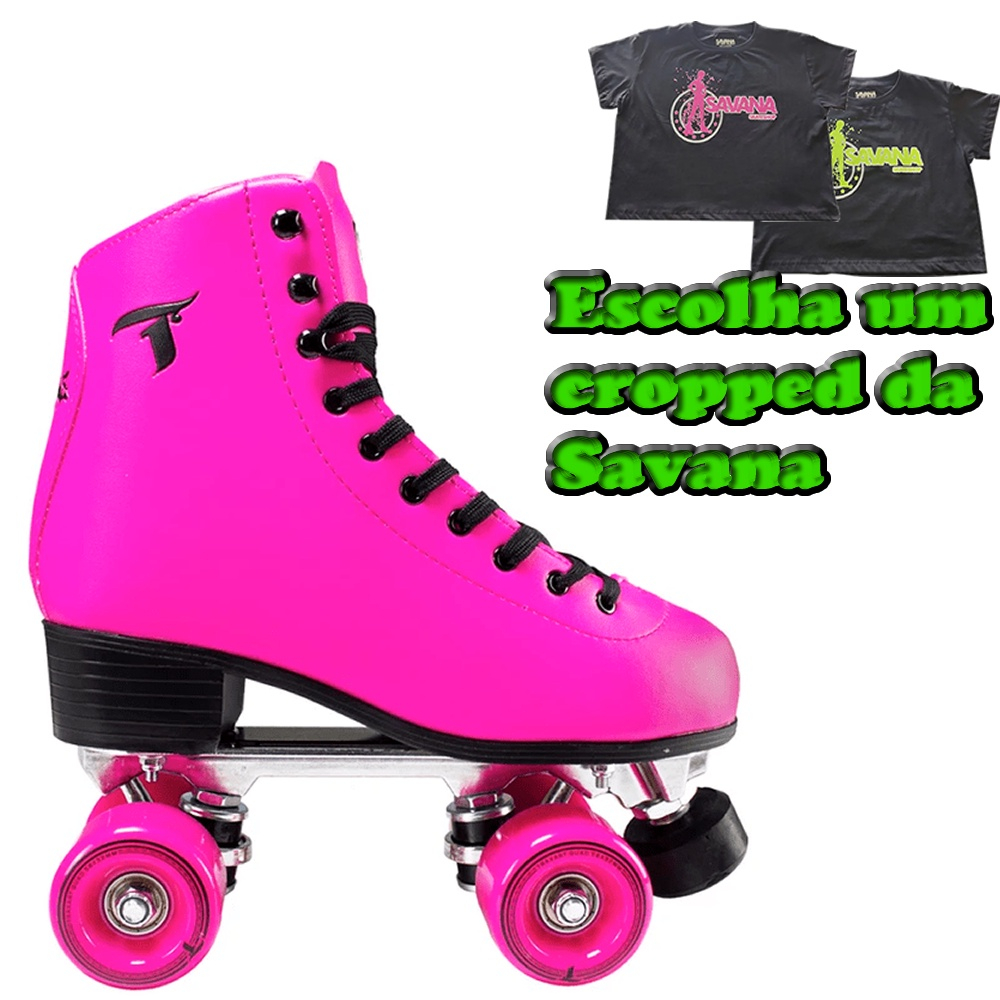 Patins Quad Traxart Bellaz Rosa Cropped Submarino