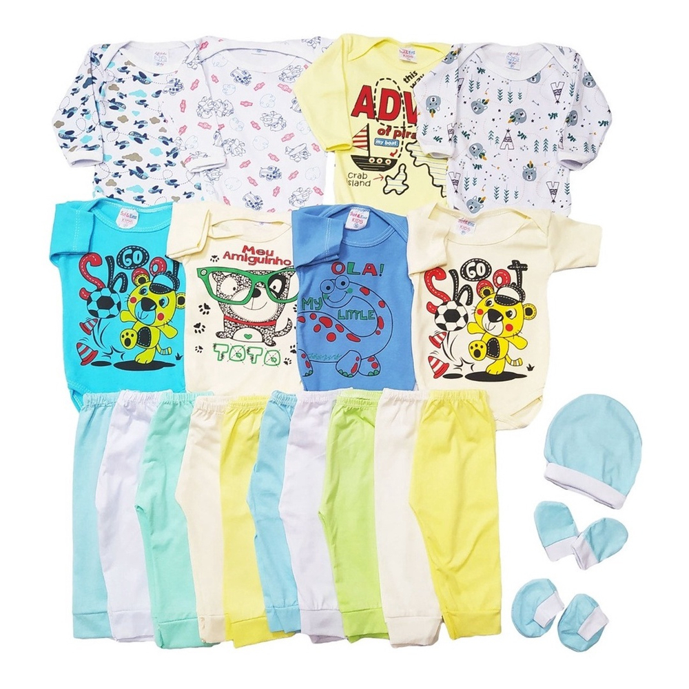 Kit Roupa De Bebe P S Maternidade Enxoval Menina E Menino Em