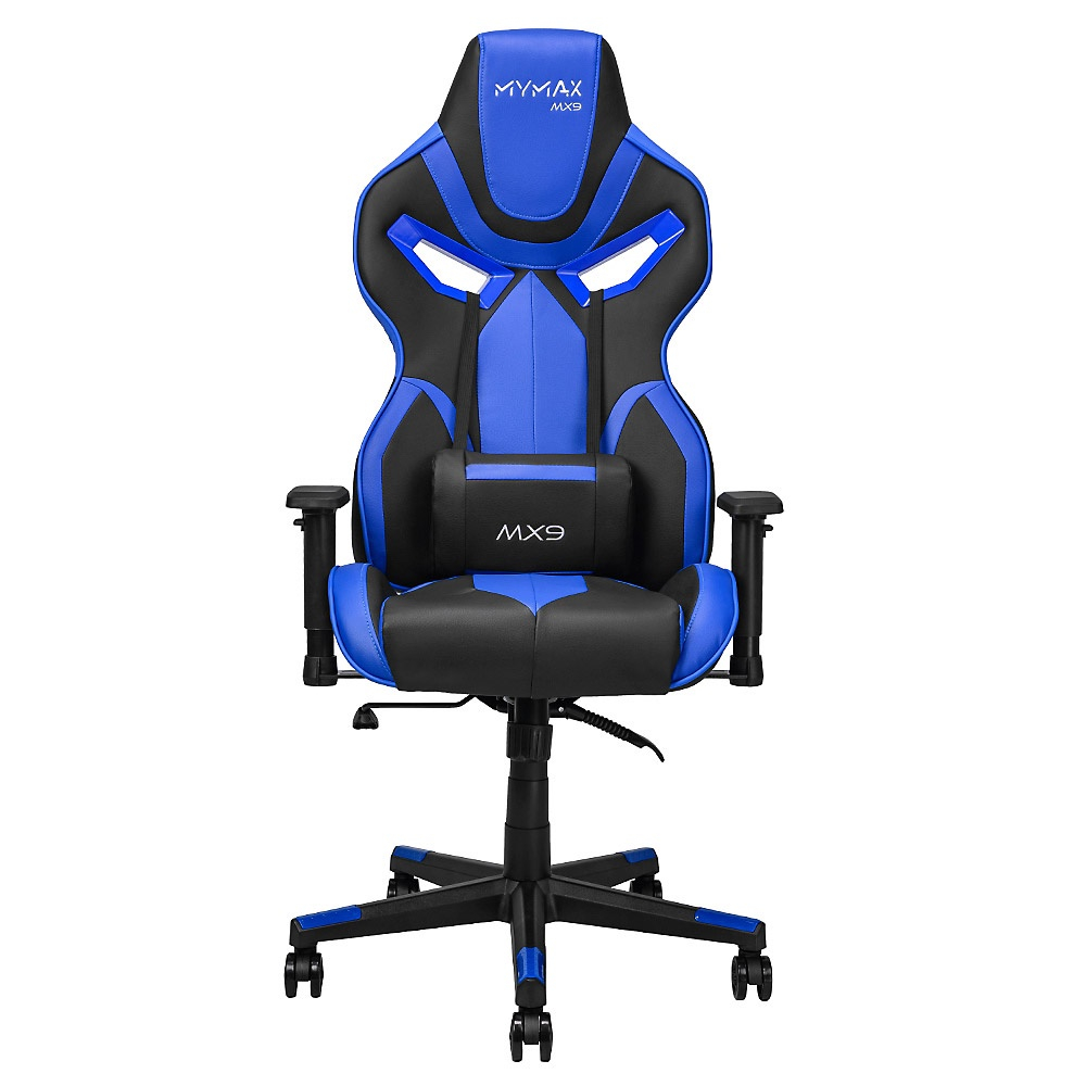 Cadeira Gamer MX9 Giratoria Preto Azul mymax em Promoção Ofertas na