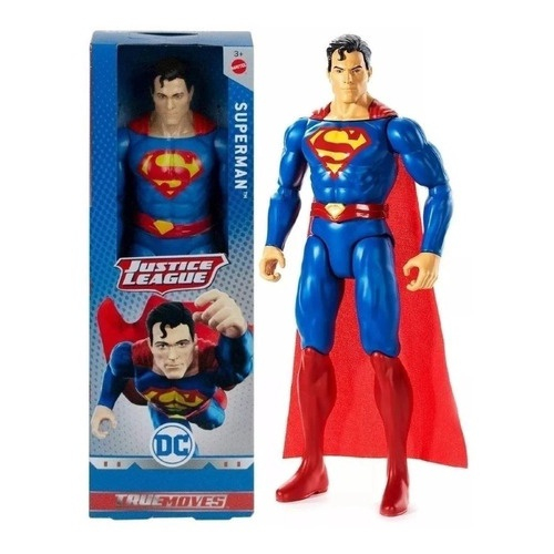 Boneco Superman Cm Liga Da Justi A True Moves Mattel Submarino