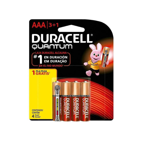 Pilha Alcalina Duracell Quantum Palito Aaa Unidades Em Promo O