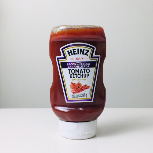 Ketchup Bacon e Cebola Caramelizada Heinz 397g Brasil em Promoção