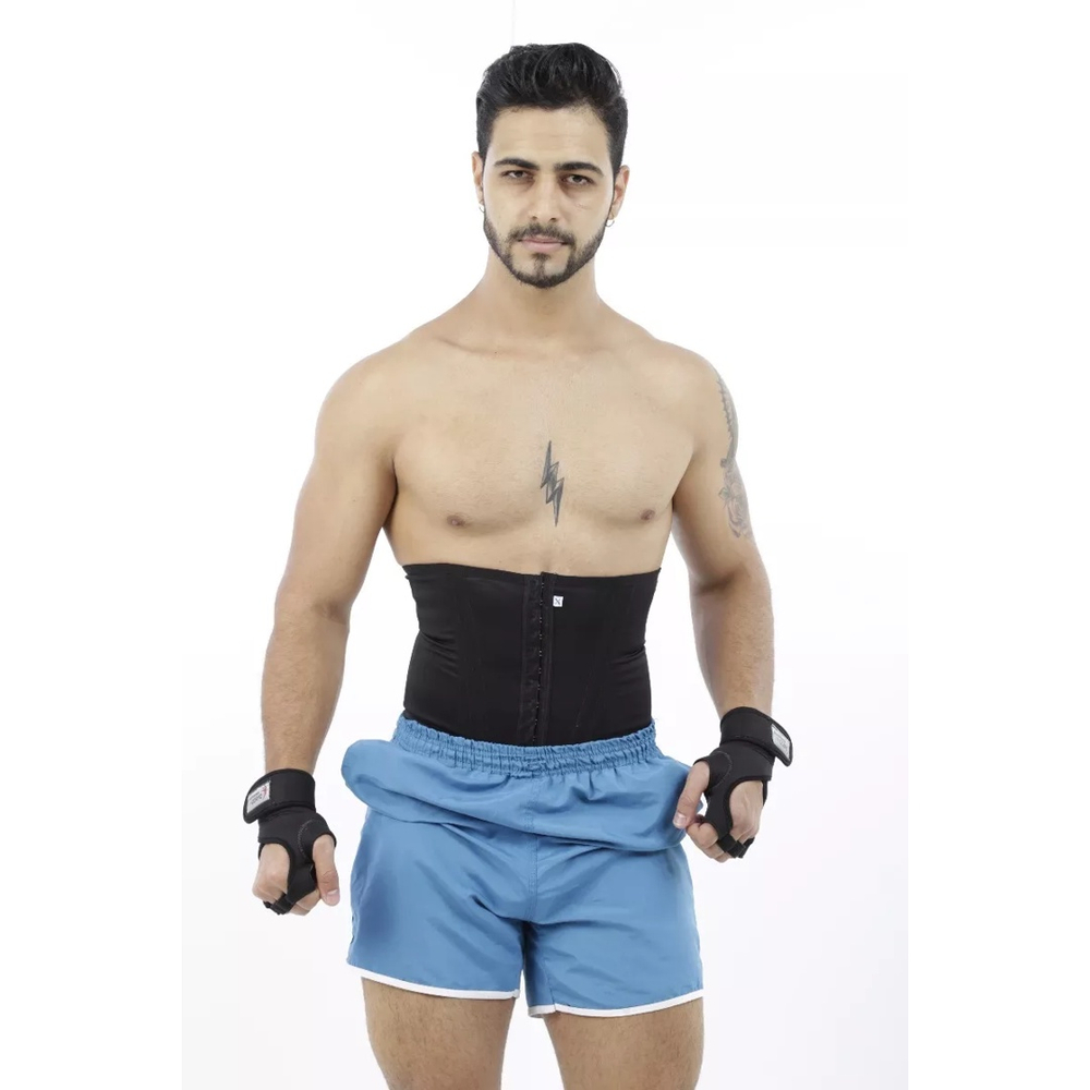 Cinta Abdominal Masculina Malhação Modeladora Lombar no Shoptime