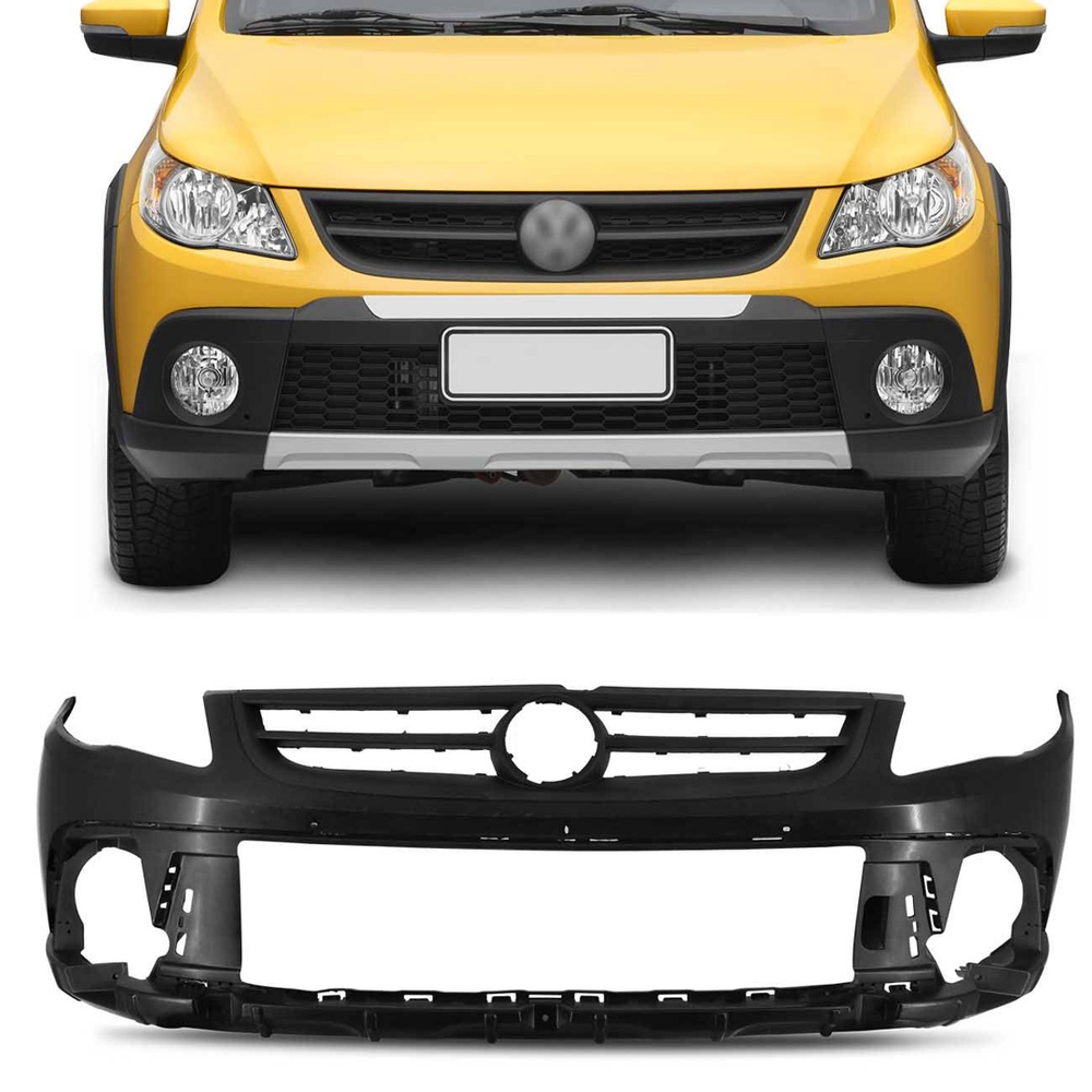 Parachoque Dianteiro Saveiro Cross Gol Rallye G5 2009 A 2013 Preto