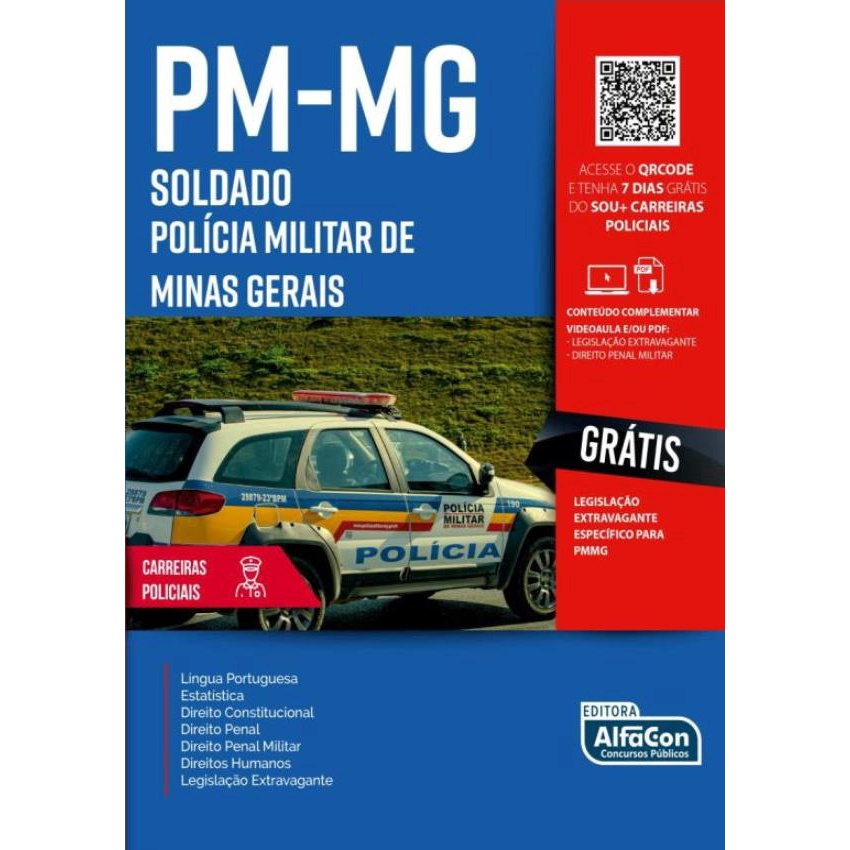 Livro Pol Cia Militar Do Estado De Minas Gerais Soldado Pm Mg Em