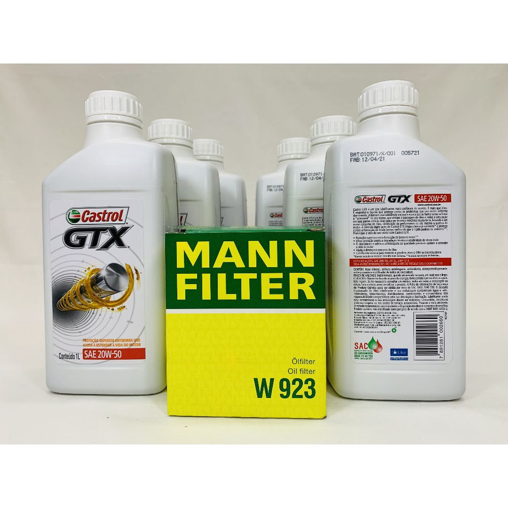 Kit Troca Leo Grand Blazer Castrol Gtx W Filtr Mann Submarino