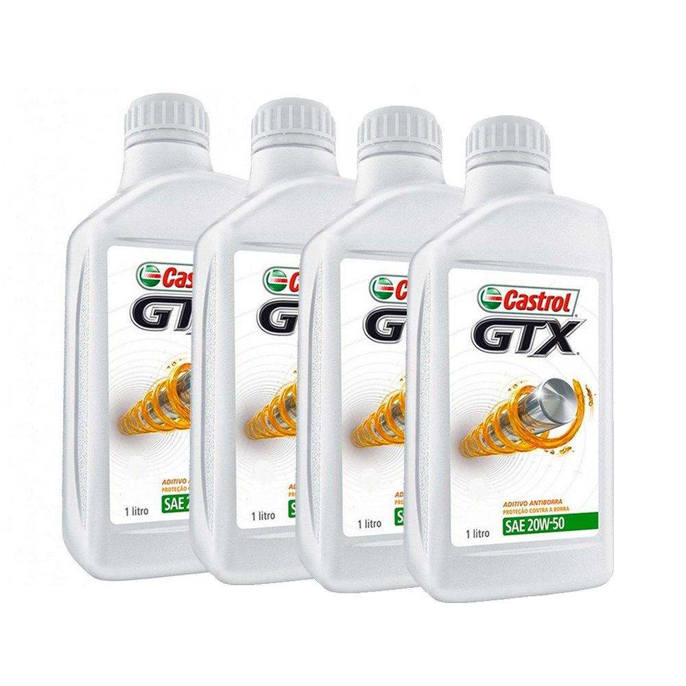 Kit 4L Óleo Castrol gtx sae 20w50 em Promoção Ofertas na Americanas