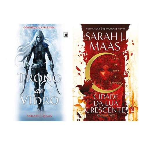 Kit Trono De Vidro Cidade Da Lua 2 Livros Sarah J Maas Submarino